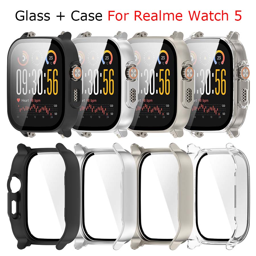 Watch S Realme - Hard PC+Tempered Glass Case For Realme