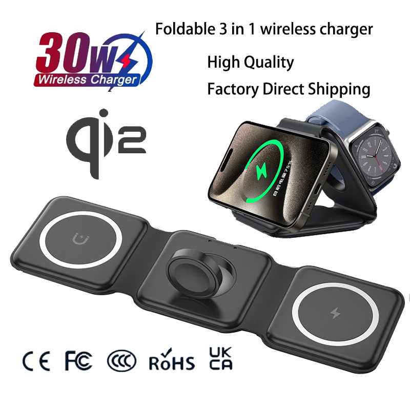 Smartwatch Apple Watch - Universal Qi2 Magnetic Foldable Charging Station