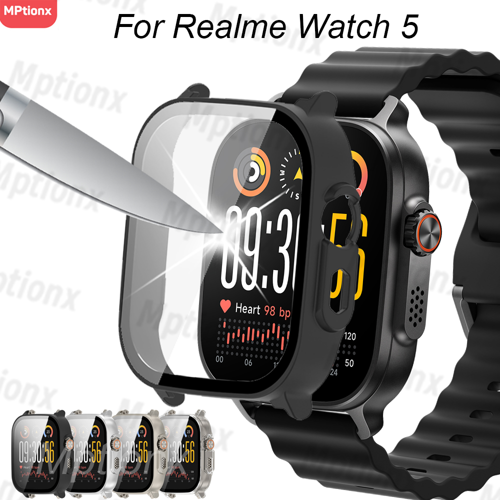 Watch S Realme - PC Case+Glass for Realme Watch 5