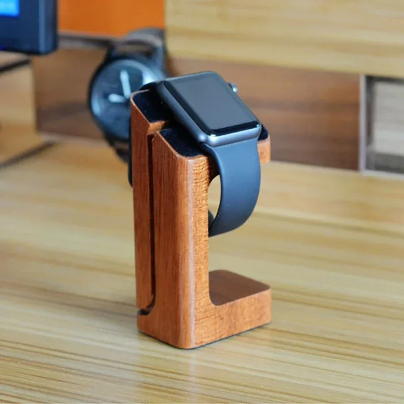 Wooden Apple Watch Charger Sta - Smartwatch Apple Watch 评论和价格