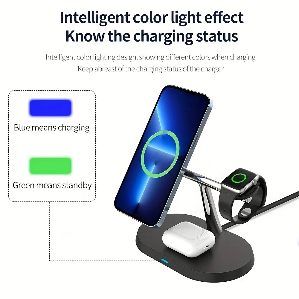 3 in 1 Magnetic Wireless Charg - Smartwatch Apple Watch 评论和价格