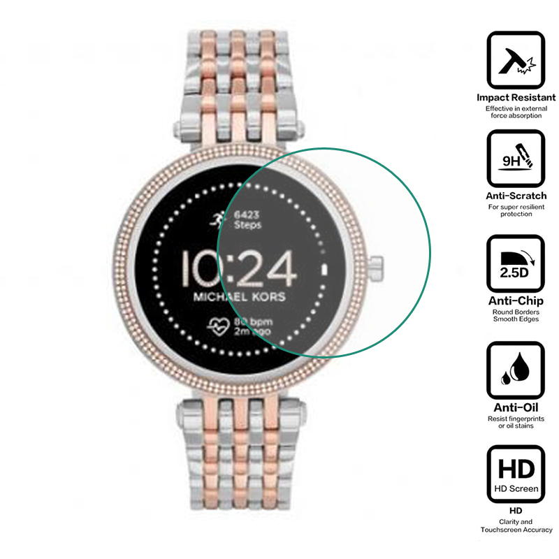 Tempered Glass Protective Film - Smartwatch Watches Michael Kors 评论和价格