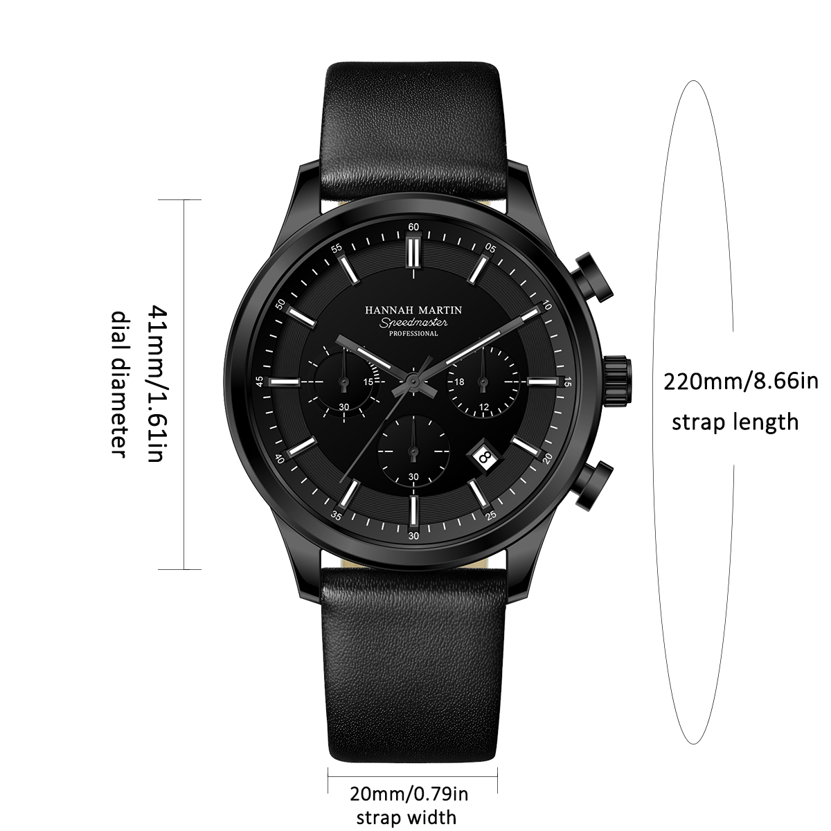 Hannah Martin Men Gift Box Men - Anti-Magnetic Watch 评论和价格