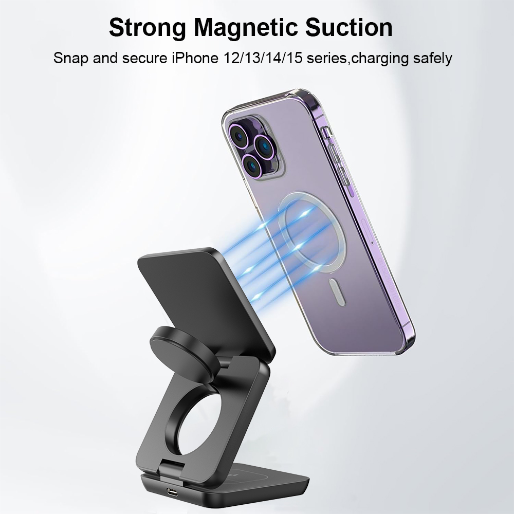 Wireless Charger 3 in 1 Foldab - Smartwatch Apple Watch 评论和价格