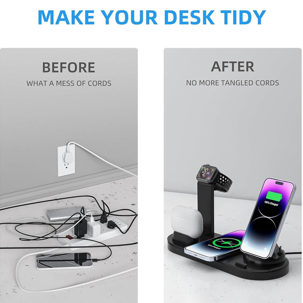 30W 7 in 1 Wireless Charger St - Smartwatch Apple Watch 评论和价格