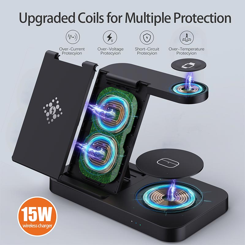 4 in 1 Foldable Wireless Charg - Smartwatch Apple Watch 评论和价格