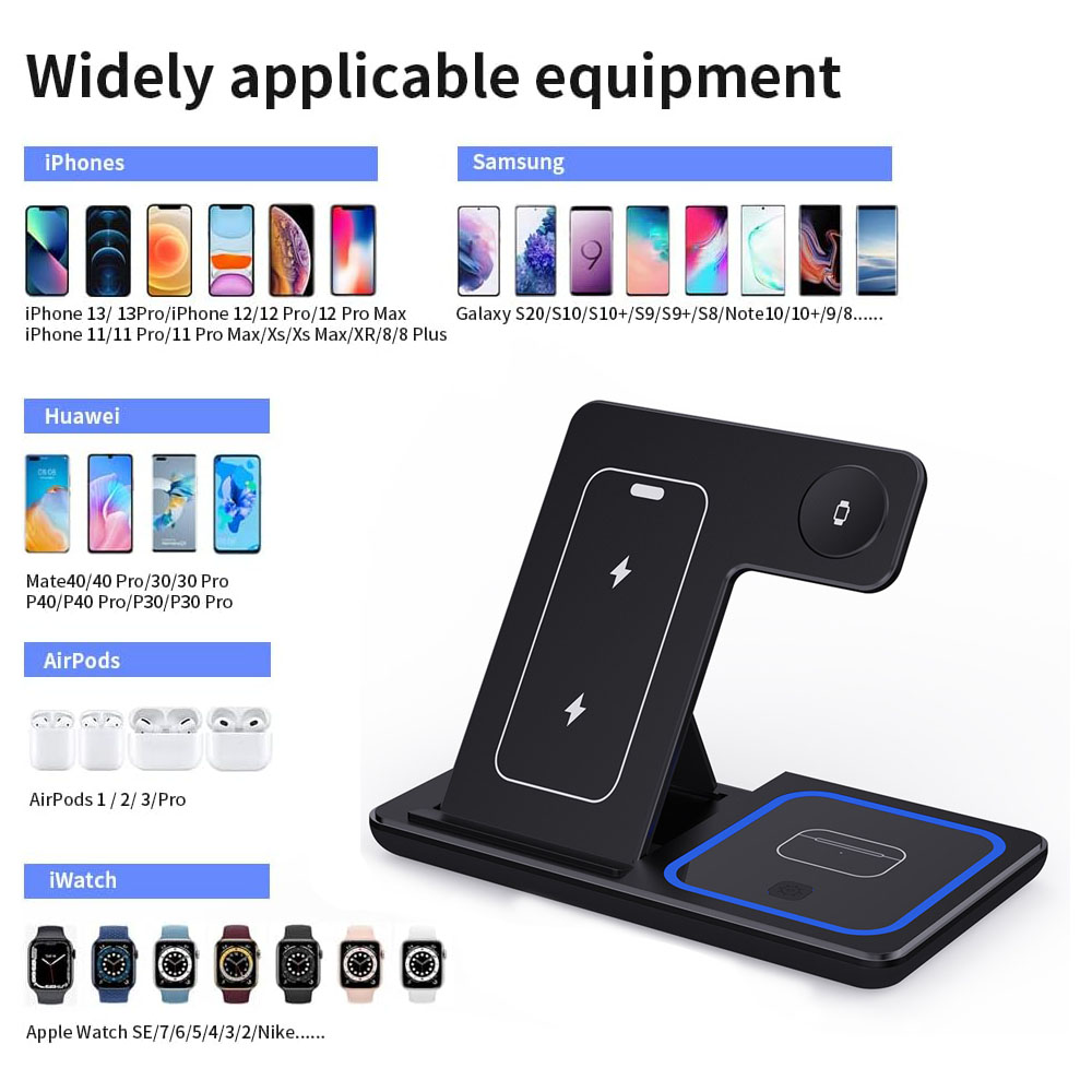 15W 3 in 1 Wireless Charger St - Smartwatch Apple Watch 评论和价格