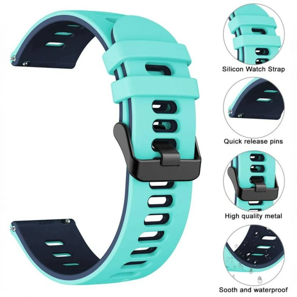 22mm 20mm Silicone Band for Xi - Watch S Realme 评论和价格