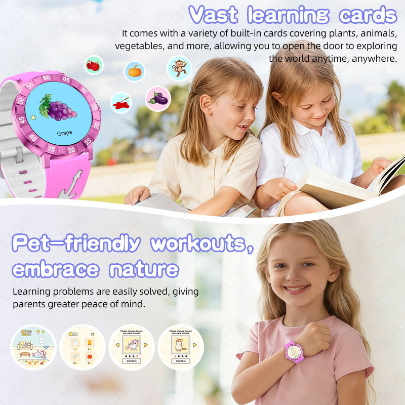 LIGE Girls Smart Watch SOS Chi - Smartwatch Watches Useful Gift For Boys 评论和价格