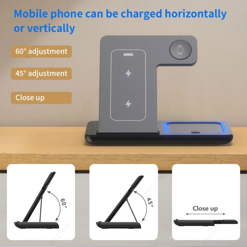 Foldable 3 in 1 Wireless Charg - Smartwatch Apple Watch 评论和价格