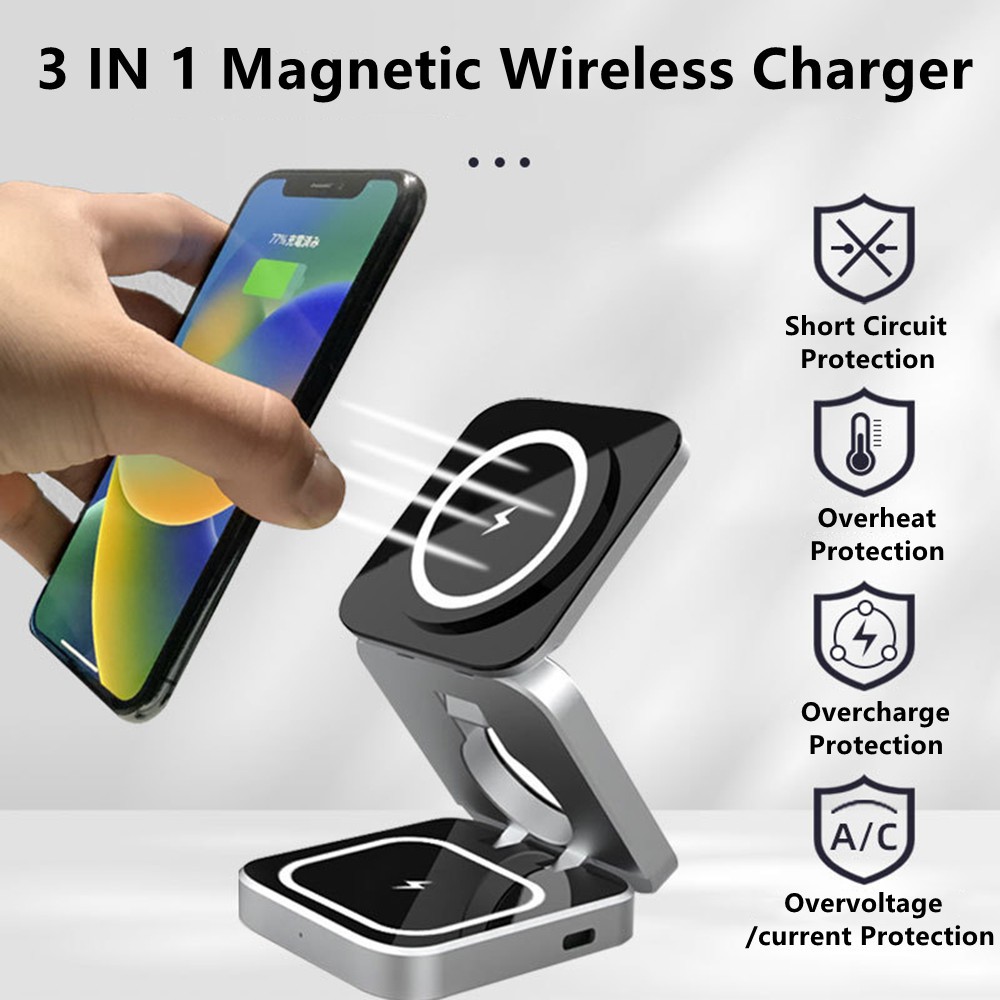Foldable Magnetic Wireless Cha - Smartwatch Apple Watch 评论和价格