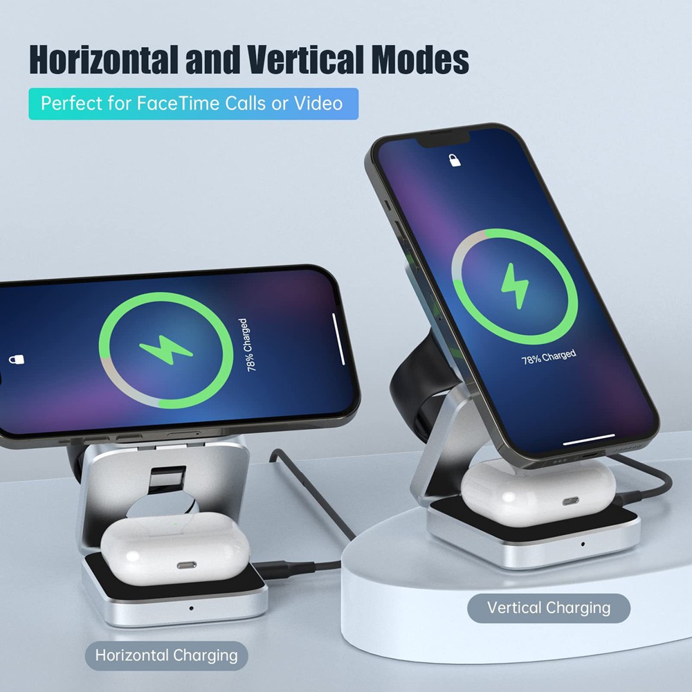 Foldable Magnetic Wireless Cha - Smartwatch Apple Watch 评论和价格