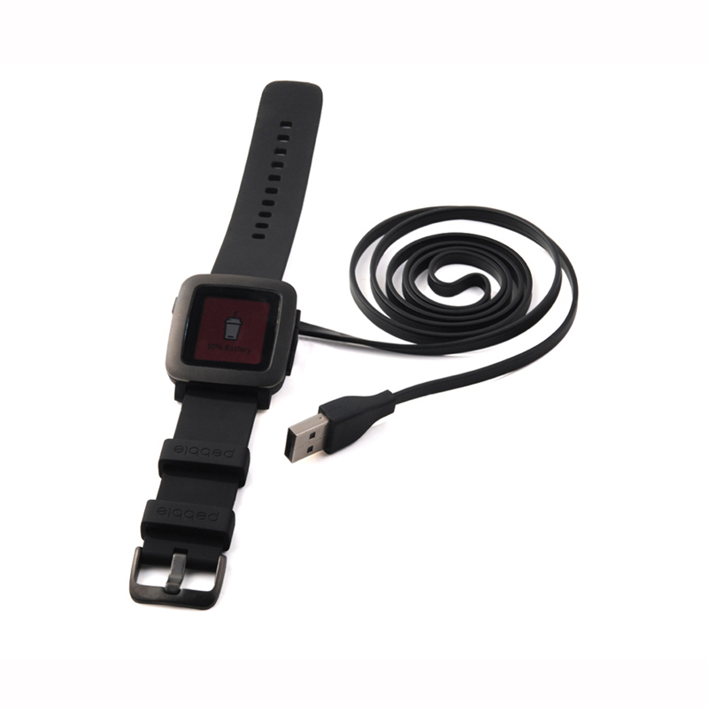 Black USB Charger Charging Cab - Smartwatch Pebble Watches 评论和价格