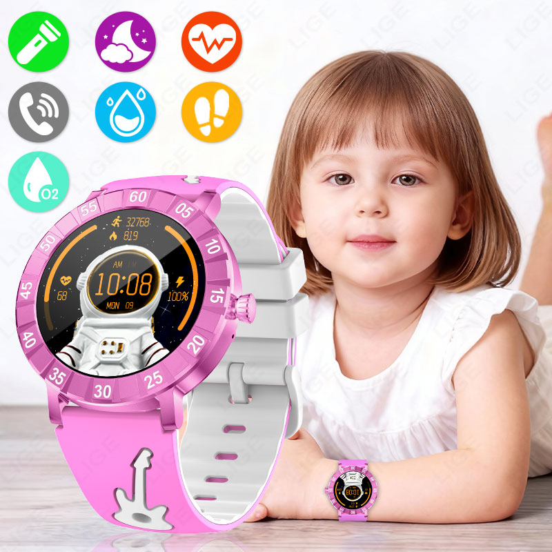 LIGE Kids Smart Watch HRV SOS  - Smartwatch Watches Useful Gift For Boys 评论和价格
